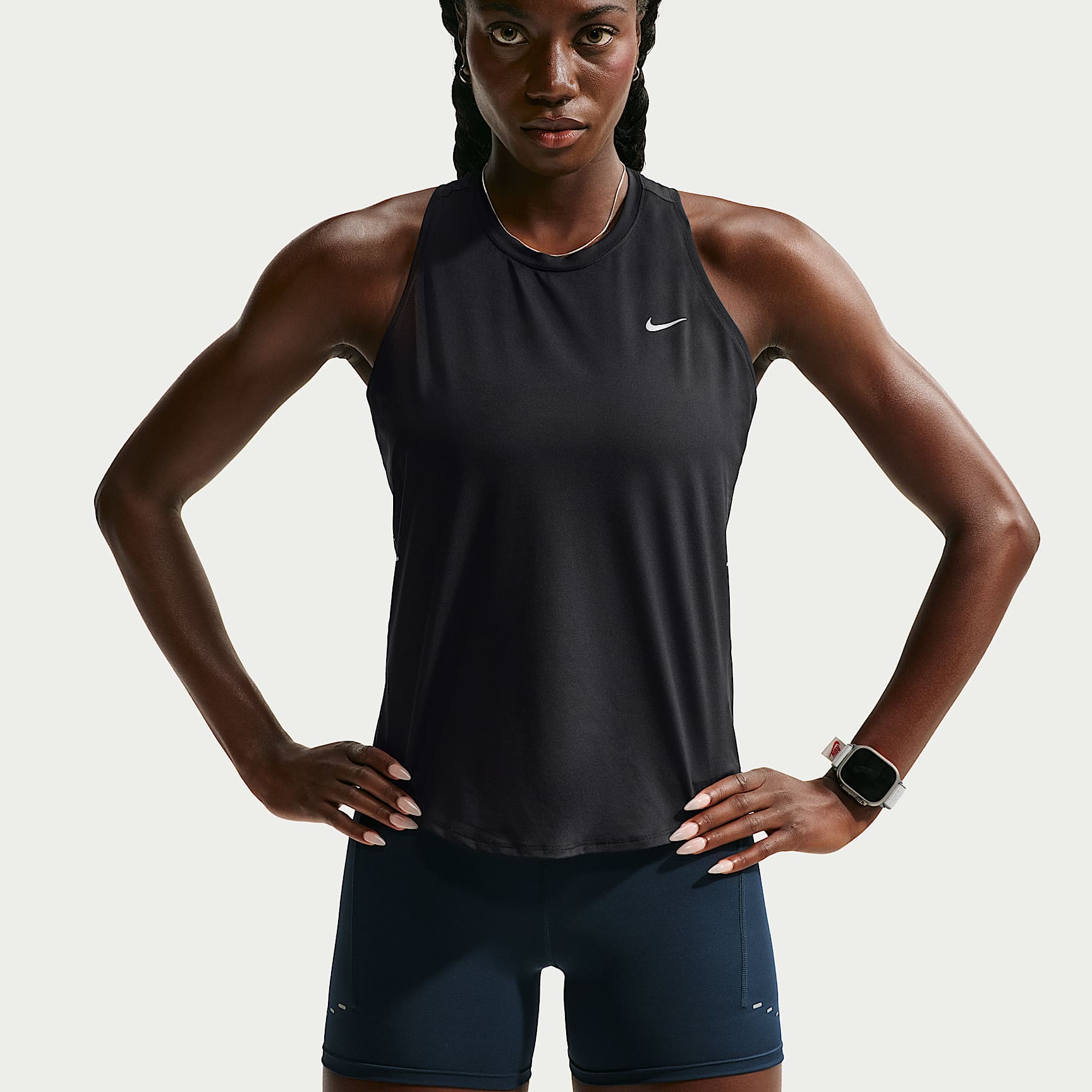 NIKE テニス メンズ タンクトップ XL Dri-FIT ホワイトxブルー Nike Swift Women's Dri-FIT Running Tank Top. Nike.com